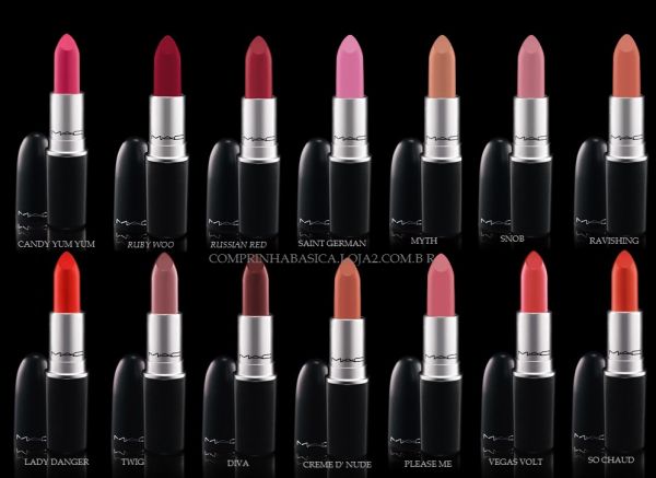 BATOM MAC LIPSTICK - escolha a cor