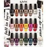 Kit com 18 esmaltes NYX - fall in love