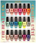 Kit com 18 esmaltes NYX - The heat is on